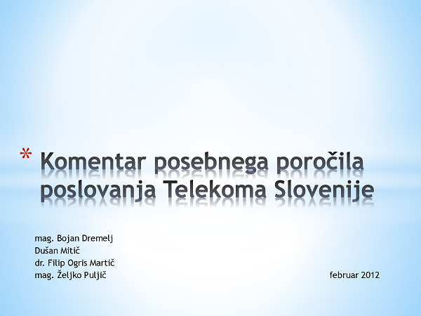 Komentar posebnega_porocila_poslovanja_Telekoma_Slovenije