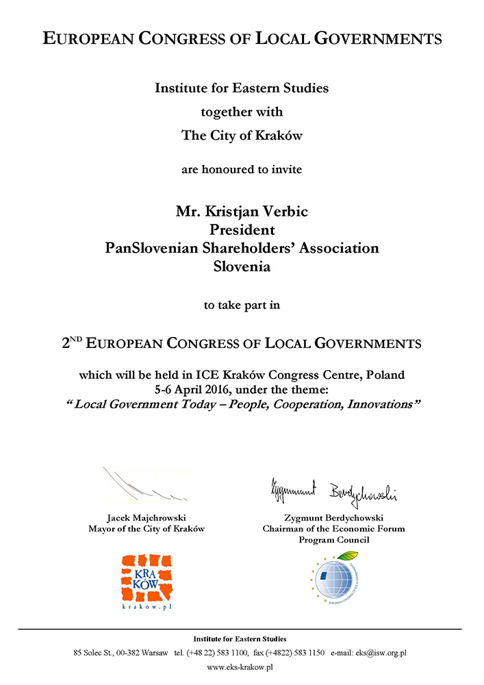 KRAKOW kongres evropskih lokalnih oblasti