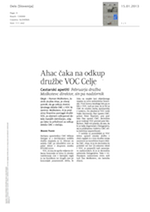 Ahac čaka_na_odkup_družbe_VOC_Celje