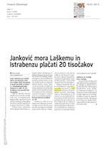 Janković mora_Laškemu_in_Istrabenzu_plačati_20_tisočakov