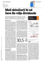 Mali delničarji_bi_od_Save_Re_višje_dividende