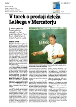 V_torek_o_prodaji_dele_a_La_kega_v_Mercatorju