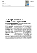 AUKN pri_poslancih_SD_zaradi_zakona_o_prevzemih