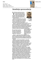 Desetletje sprenevedanja