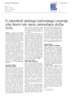O zakonitosti_vladnega_kadrovskega_cunamija_zdaj_dvomi_celo_njena_zakonodajna_slu_ba