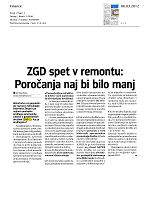 ZGD spet_v_remontu_Poro_anja_naj_bi_bilo_manj
