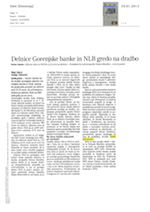 Delnice Gorenjske_banke_in_NLB_gredo_na_dražbo