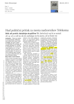 Hud politični_pritisk_za_mesta_nadzornikov_Telekoma