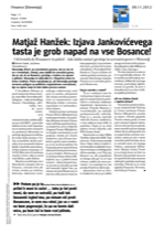 Matjaž Hanžek_lzjava_Jankovićevega_tasta_je_grob_napad_na_vse_Bosance_