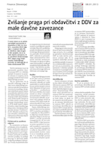Zvišanje praga_pri_obdavčitvi_z_DDV_za_male_davčne_zavezance