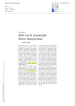 AZN naj_bi_preverjala_izbiro_zastopnikov