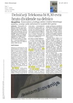 Delničarji Telekoma_bi_8_30_evra_bruto_dividende_na_delnico