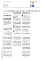 Minister Stepišnik_res_ne_boste_ukrepali_