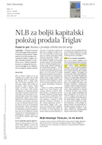 NLB za_boljši_kapitalski_položaj_prodala_Triglav