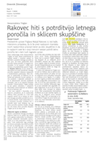 Rakovec hiti_s_potrditvijo_letnega_poročila_in_sklicem_skupščine