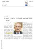 Bratina prevzel vodenje nadzornikov