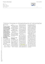 Delnice Gorenja_po_dokapitalizaciji_nič_bolj_privlačne