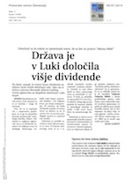 Država je_v_Luki_določila_višje_dividende