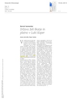 Država želi_škarje_in_platno_v_Luki_Koper