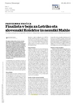 Finalista v_boju_za_Letko_sta_slovenski_Kolektor_in_nemški_Mahle