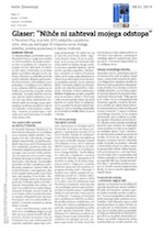 Glaser Nihče_ni_zahteval_mojega_odstopa_