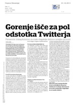 Gorenje išče_za_pol_odstotka_Twitterja