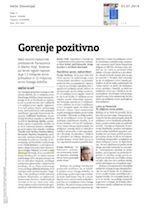 Gorenje pozitivno