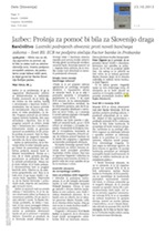 Jazbec Prošnja_za_pomoč_bi_bila_za_Slovenijo_draga