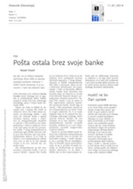Pošta ostala_brez_svoje_banke