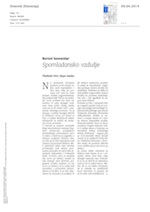 Spomladansko vzdušje