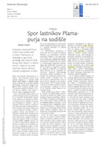Spor lastnikov_Plamapurja_na_sodišče