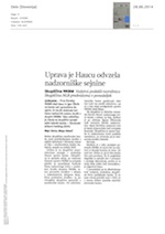 Uprava je_Haucu_odvzela_nadzorniške_sejnine