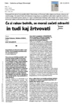 Če si_rakav_bolnik_se_moraš_začeti_zdraviti