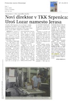 Novi direktor_v_TKK_Srpenica_Uroš_Lozar_namesto_Jerasa