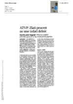 ATVP Zlati_procent_ne_sme_izdati_delnic