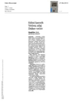 Edini lastnik_Večera_zdaj_Dober_večer