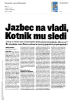 Jazbec na_vladi_Kotnik_mu_sledi