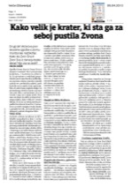Kako velik_je_krater_ki_sta_ga_za_seboj_pustila_Zvona
