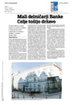 Mali delničarji_Banke_Celje_tožijo_državo