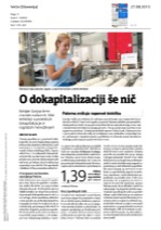 O dokapitalizaciji_še_nič