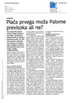 Plača prvega_moža_Palome_previsoka_ali_ne_