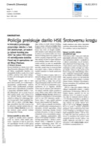 Policija preiskuje_darilo_HSE_Šrotovemu_krogu