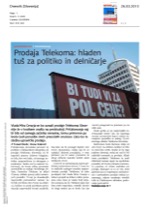 Prodaja Telekoma_hladen_tuš_za_politiko_in_delničarje