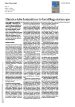 Ujetnica slabe_konjunkture_in_lastniškega_statusa_quo
