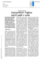 Zastopnikom Triglava_načrti_padli_v_vodo