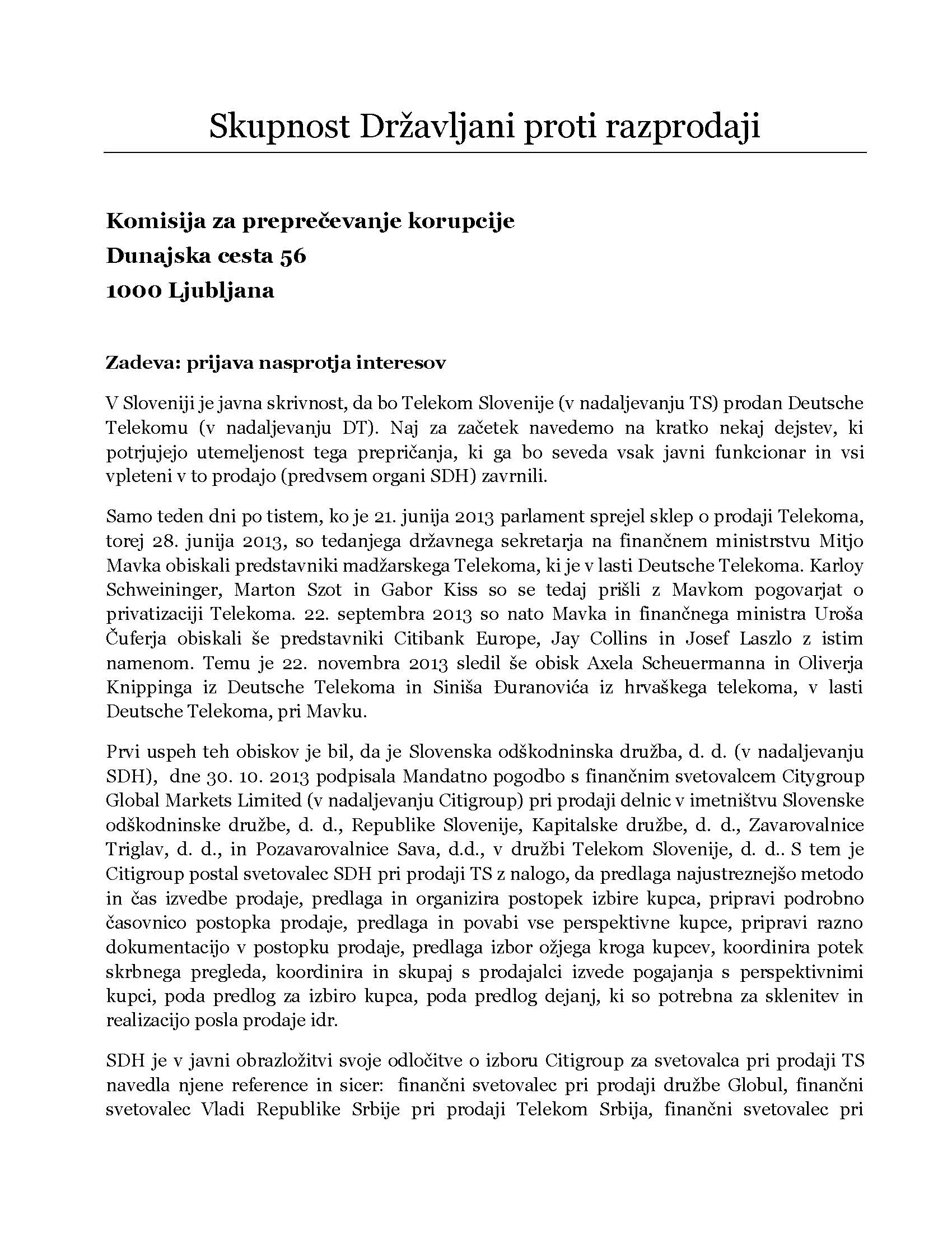 Prijava nasprotja_interesov_Citigroup-TelekomSlovenije_Page_1