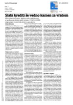 Slabi krediti_še_vedno_kamen_za_vratom