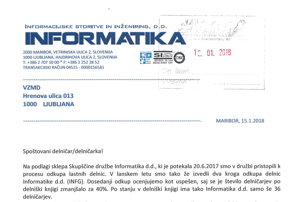 Informatika dopis 16012018