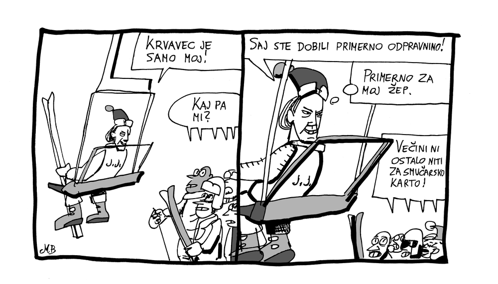 Karikatura RTC Krvavec