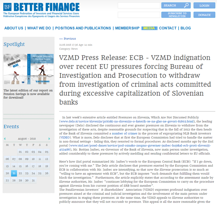BETTER FINANCE 22.8.2018